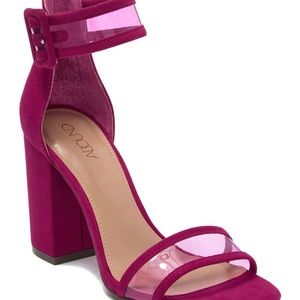 Fuchsia Strap Heels